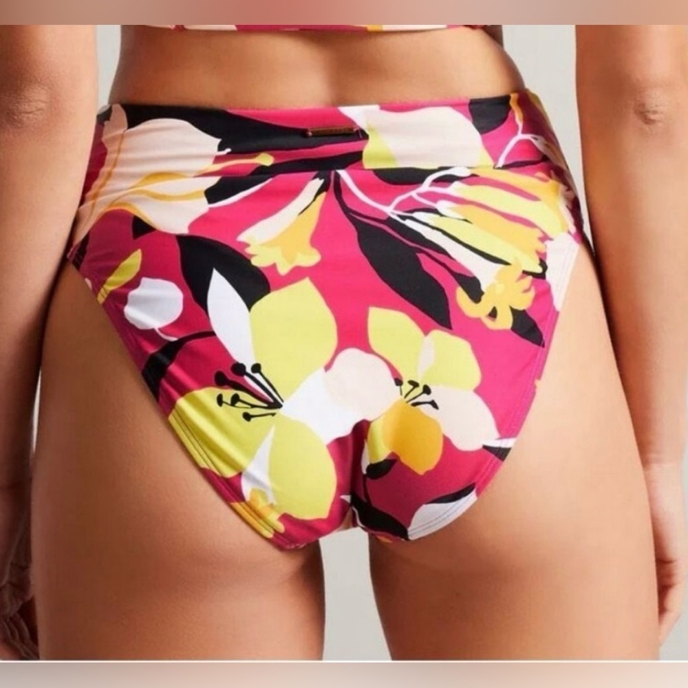 Ted Baker Marthya High Waisted Floral Bikini Bottom Swimwear - Picture 7 of 10